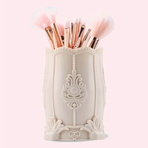 Coquette Vintage-Style Makeup Brush Holder Victorian-Inspired Home Decor Storage